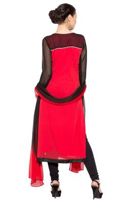 Multicolor Printed Georgette Salwar 4