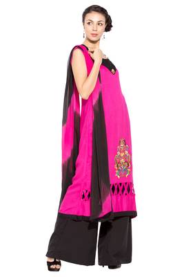Pink Embroidered Cotton Salwar 3