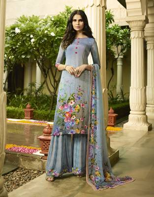 Multicolor printed crepe salwar 1