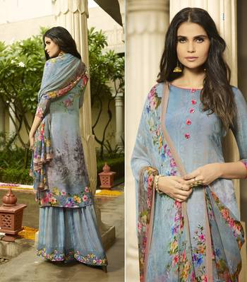 Multicolor printed crepe salwar 2