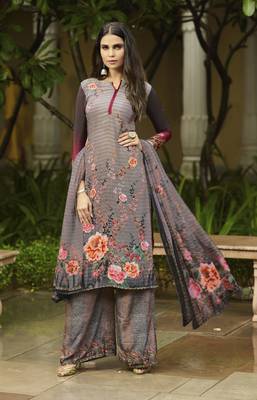 Multicolor printed crepe salwar 1
