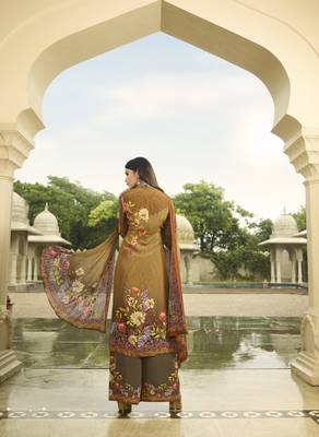 Multicolor printed crepe salwar 2