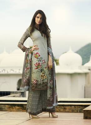 Multicolor printed crepe salwar 1