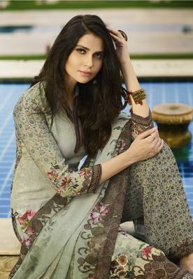 Multicolor printed crepe salwar 2
