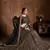 Alluring Black Heavy Zari And Sequins Embroidered Wedding Designer Lehenga Choli With Dupatta