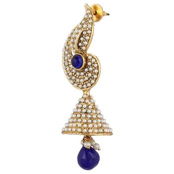 Pearl flower Indian jhumka earring jhumki moti 2