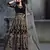 Black embroidered velvet salwar kameez