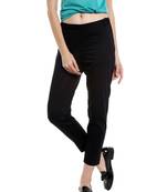 Black Basic Ankle Length Pant
