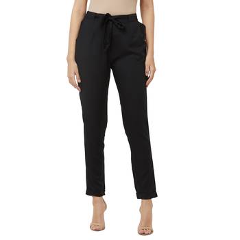 Black Pant With Front Tie Up 1