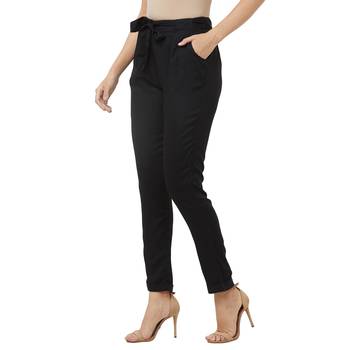 Black Pant With Front Tie Up 3