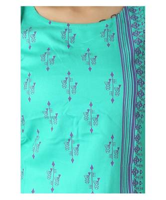 Green printed cotton kurti 4