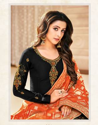 Designer Pure Cotton Jam Silk Semi-Stitched Salwar Suit 2