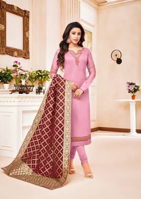 Designer Pure Cotton Jam Silk Semi-Stitched Salwar Suit 1