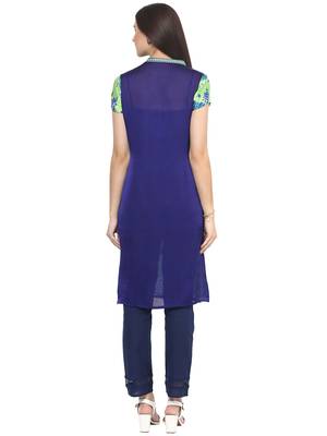 Green printed polyester kurtas-and-kurtis 2