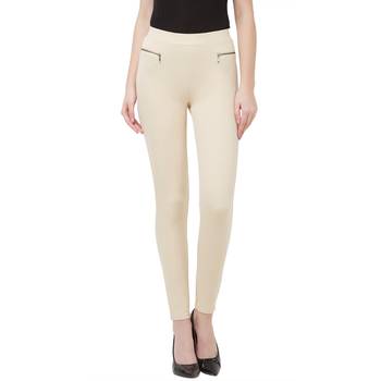 Beige Skinny Jeggings 1