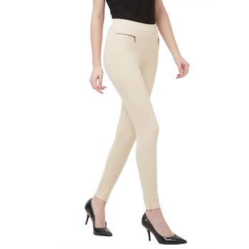 Beige Skinny Jeggings 2
