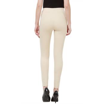 Beige Skinny Jeggings 4