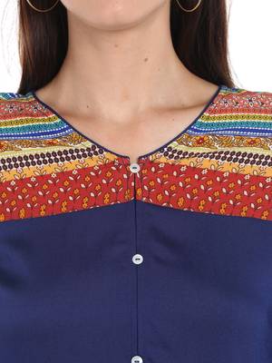 Multicolor printed viscose kurtas-and-kurtis 5
