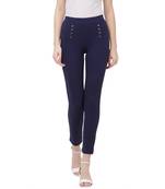 Navy High Waist Jeggings