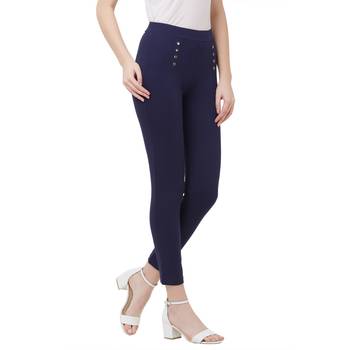Navy High Waist Jeggings 2