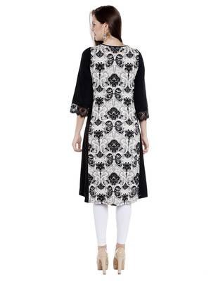 Multicolor printed polyester kurtas-and-kurtis 2