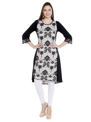 Multicolor printed polyester kurtas-and-kurtis 4
