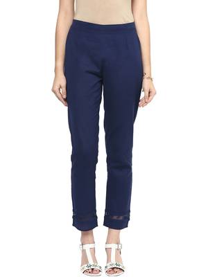 Blue Solid Pant 1