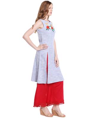 Multicolor printed viscose kurtas-and-kurtis 4