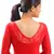 Red Lace Crochet Stretchable Blouse And Crop Top