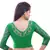 Green Lace Crochet Stretchable Blouse And Crop Top