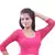Pink Lace Crochet Stretchable Blouse And Crop Top