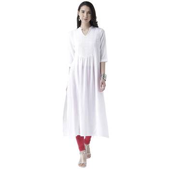 White printed viscose kurtas-and-kurtis 1