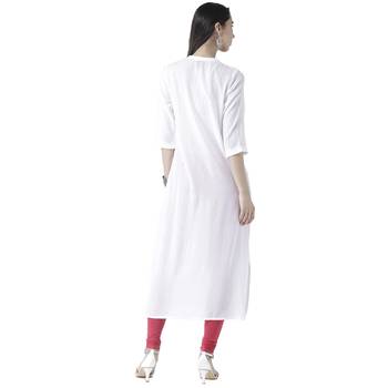 White printed viscose kurtas-and-kurtis 2