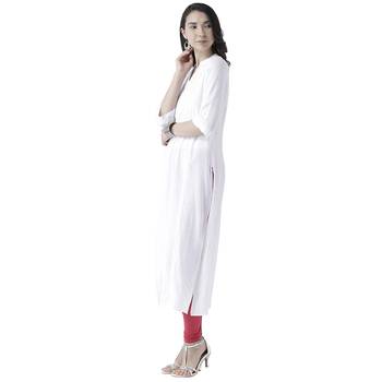 White printed viscose kurtas-and-kurtis 4