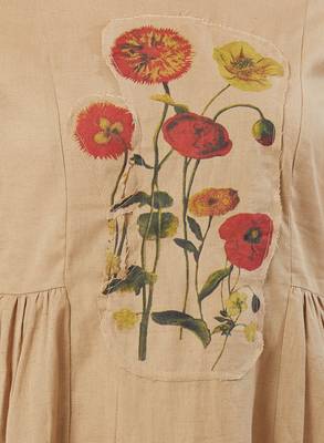 Beige printed cotton kurtas-and-kurtis 5