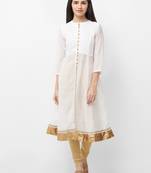 Green printed polyester kurtas-and-kurtis