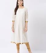 Green printed polyester kurtas-and-kurtis