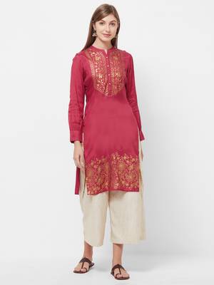 Multicolor printed viscose kurtas-and-kurtis 1