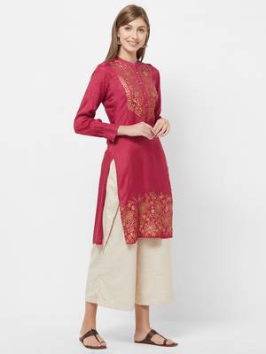 Multicolor printed viscose kurtas-and-kurtis 3