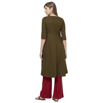 Green printed polyester kurtas-and-kurtis 2