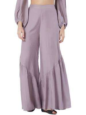 Lilac Cross Sharara Pants 1