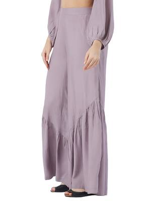 Lilac Cross Sharara Pants 4