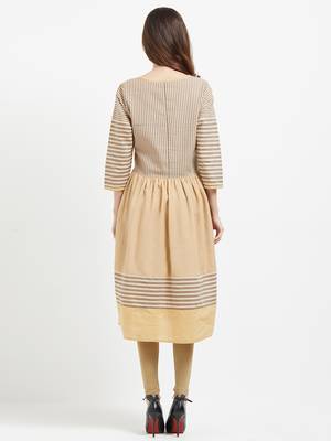 Yellow printed cotton kurtas-and-kurtis 2