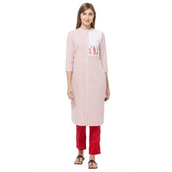 Red printed cotton kurtas-and-kurtis 1