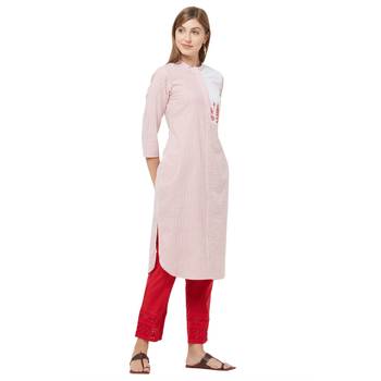 Red printed cotton kurtas-and-kurtis 2