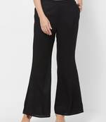 Black Bell Bottom Pant