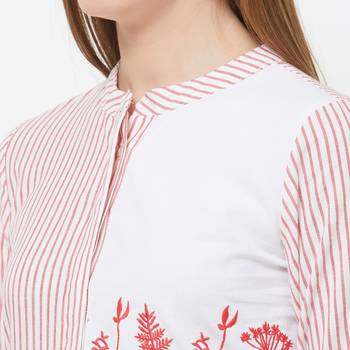 Red printed cotton kurtas-and-kurtis 5