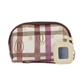 Shree Shyam Product Cream Cosmetic Pouch, Toiletory Pouch, Handy Printed Pouch Set Of 2 Pcs 1