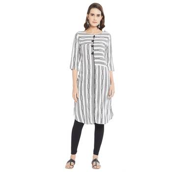 Multicolor printed viscose kurtas-and-kurtis 1