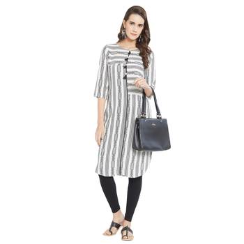 Multicolor printed viscose kurtas-and-kurtis 5